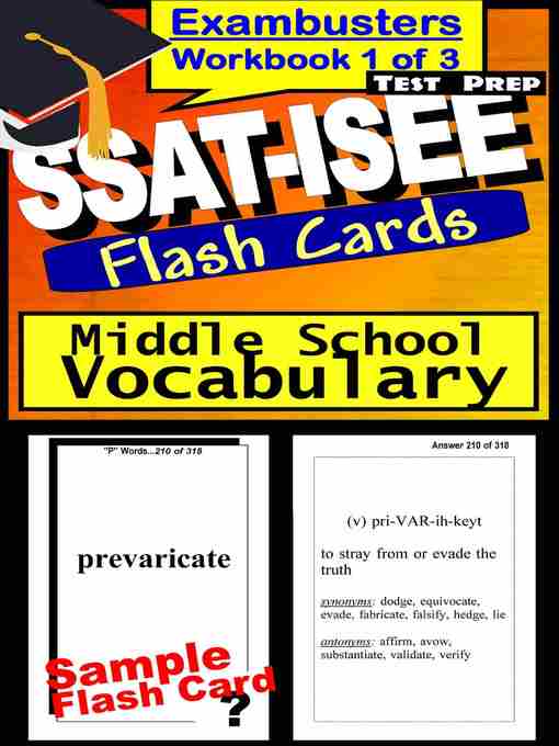 Title details for SSAT-ISEE Test Middle School Vocabulary: Exambusters Flashcards by SSAT Exambusters - Available